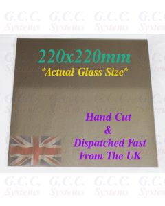 220 x 220mm Glass Mirror Plate