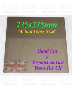 235 x 235mm Glass Mirror Plate