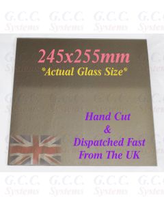 245 x 255mm Glass Mirror Plate