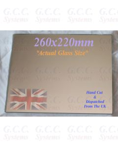 260 x 220mm Glass Mirror Plate