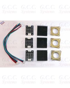 3x 3D Printer NEMA17 Stepper Motor Smoothers & Dampers With Heatsinks