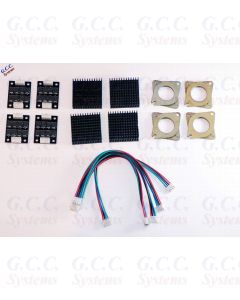 4x 3D Printer NEMA17 Stepper Motor Smoothers & Dampers With Heatsinks