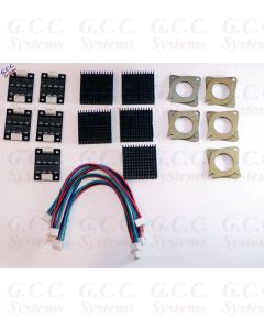 5x 3D Printer NEMA17 Stepper Motor Smoothers & Dampers With Heatsinks