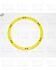 2x Traxxas X-Maxx Wheels Beadlock Look Rim Trims (ABS) YELLOW With BLACK Screws