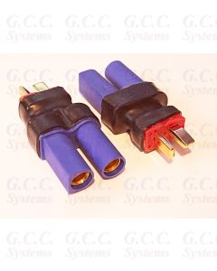 Convert LiPo Deans T Batteries To EC5 ESC / Charger Connectors - Set of 2