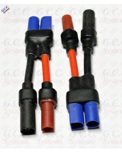 Convert LiPo EC5 Batteries To AS150 ESC / Charger Connectors - Set of 2