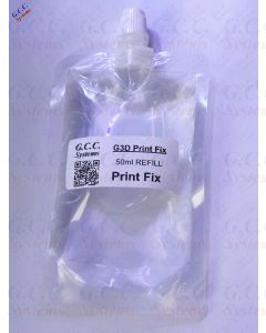 G3D Print Fix Adhesion Aid - 50ml REFILL For Heated Glass 3D Printer Beds