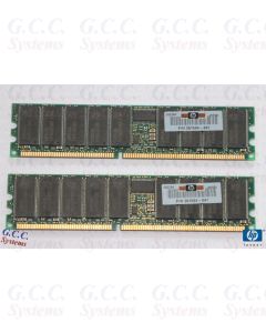 HP 1GB KIT DDR - 2 x 261584-041 (512MB PC-2100R ECC Reg Server 184-Pin DIMM) RAM