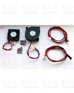 24v 3D Printer Petsfang Mount 50mm Blower, 40mm Hotend Ball Bearing Fan FULL Kit