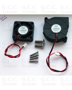 24v 3D Printer Petsfang Mount 50mm Blower, 40mm Hotend Ball Bearing Fan SET Kit