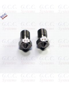 Stainless Steel Nozzle 2x 0.4mm (1.75) E3DV6 CREALITY ANET M6 Threaded Hotends