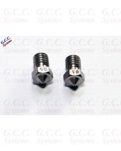 Stainless Steel Nozzle 2x 0.5mm (1.75) E3DV6 CREALITY ANET M6 Threaded Hotends
