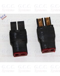 Convert LiPo Traxxas Batteries To Deans T ESC / Charger Connectors - Set of 2