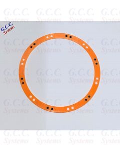 2x Traxxas X-Maxx Wheels Beadlock Look Rim Trims (ABS) ORANGE With BLACK Screws