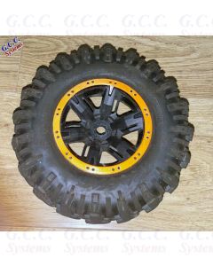 2x Traxxas X-Maxx Wheels Beadlock Look Rim Trims (ABS) ORANGE Without Screws