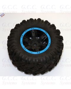 2x Traxxas X-Maxx Wheels Beadlock Look Rim Trims (ABS) BLUE Without Screws