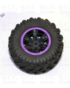 2x Traxxas X-Maxx Wheels Beadlock Look Rim Trims (ABS) PURPLE Without Screws