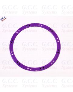 2x Traxxas X-Maxx Wheels Beadlock Look Rim Trims (ABS) PURPLE With BLACK Screws