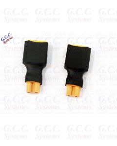 Convert LiPo XT60 Batteries To XT30 ESC / Charger Connectors - Set of 2