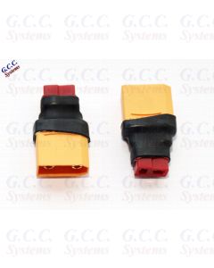 Convert LiPo XT90 Batteries To Deans T ESC / Charger Connectors - Set of 2